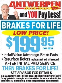 Brakes for Life - Low Price! at Antwerpen Nissan Security Service in Baltimore, MD