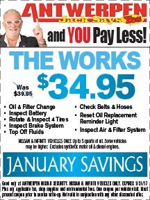 Get The Works $34.95! at Antwerpen Nissan Security Service in Baltimore, MD